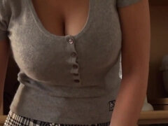 Ázijskej, Mačiatko, Kúpeľňa, Veľké kozy, Creampie, Hardcore, Prirodzené prsia, Kozičky