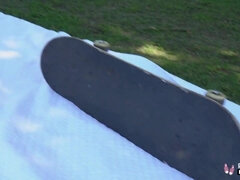 Ravage! Real Teenagers - Dylan Moore Rails Boner And Gets Her Skater Face Decorated In Jizz