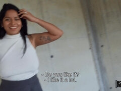 오랄섹스, 흑갈색 머리, 야외의, 셀카, 스페인어