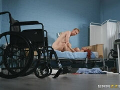 デカパイ, イギリス人, チン, 医者, バック, 看護婦, オマンコ, ショートヘア