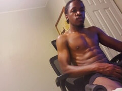 Velké péro, Černé, Stříkání spermatu, Masturbace, Sólo