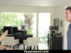 Jojo Kiss humiliates BF with ex-girlfriend in CFNMTeens