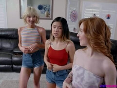 Svart, Sperm skott, Dype svelg, Slikking, Rødtopp, Tynn, Suging, Tenåring