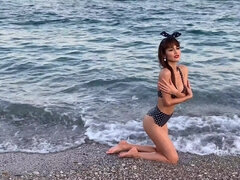 아마추어, 큰 엉덩이, 큰 가슴, 수음, 혼자, 청소년