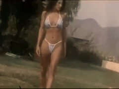 アナル, フェラチオ, 茶髪の, チン, バック, ハードコア, アウトドア, プール