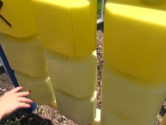 Leie, Schlafzimmer, Blasen, Braunhaarige, Spermaladung, Aufs gesicht abspritzen, Im freien, Dürr