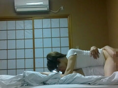 素人, アジア人, フェラチオ, カップル, 手コキする, 日本人, 熟年