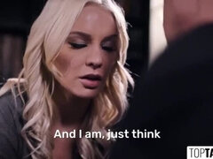 Breeding Doctor Fucks Blonde Wife - Cuckold Creampie & English Subs