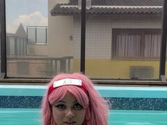 Amateur, Al aire libre, Piscina, Solo