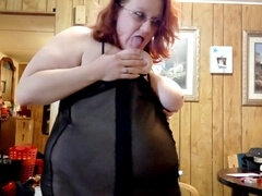 Piękne grube kobiety, Bielizna, Rudowłosa, Spanking