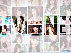 Amatőr, Ázsiai, Cumizás, Összeállítás, Kőkemény, Japán, Buli, Hármas