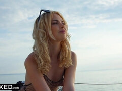 デカチン, 黒人, ブロンド, フェラチオ, チン, 顔射, パーティ, 馬乗り