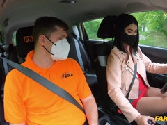 Mamada, Morena, Coche, Al aire libre, Coño, Montar