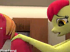 フタナリ, 毛深い