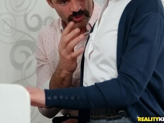 18, Rumpe, Svart, Bakfra, Slikking, Naturlige bryster, Pupper, Uniform