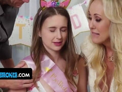 The Best Birthday Present - Step-mommy and Step-dad Show Real Stepdaughter the Ropes of Sex