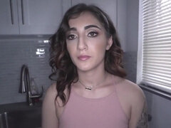 Kinderhüterin, Grosser arsch, Grosser schwanz, Blasen, Braunhaarige, Geschnappt, Hd, Latina