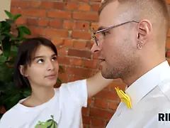 18 ans, Brunette brune, Fétiche, Hd, Russe, Criant, Plan cul à trois