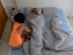 Amateur homemade wife, fingering pussy, sneaking