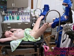 Derrière les coulisses, Collège université, Médecin, Gants, Latex, Petite femme, Adolescente, Jouets