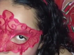 Amateur, Anal, Cul, Gros cul, Sucer une bite, Fille latino, Lingerie, Pov