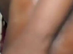 아프리카인, 큰 엉덩이, 흑인, 여자, 랑제리, 수음, 혼자