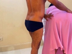 Bundão, Negroa, Vagina gozada cu gozado, Hotel, Lingerie, Máscara, Calcinha, Madrasta