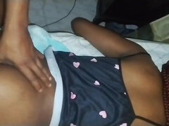 항문, 흑인, 대학교, 커플, 귀여운, 아빠, 집에서 만든, 수음