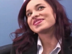 Amatoriale, Bondage, Sborrata, Schizzo di sborra, Da dietro, Ufficio, Piccola, Russa