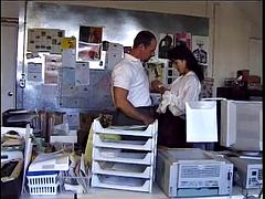 Babe, Sædskud, Onani, Ældre kvinde, Mor jeg gerne vil kneppe, Kontor, Bryster, Vintage