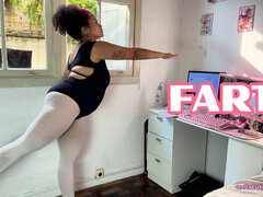 Chubby Ballerina Farts During Ballet Training