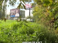 Enthousiasteling, Pijpbeurt, Sperma shot, Duits, Handbeurt, Natuurlijke tieten, Openbaar, Tieten likken