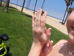 First Time Porn Casting - Teen Liz Jordan Gets Rough Fuck in Public