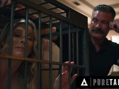 Naive Nina White Finds MILF Neighbor Cory Chase Locked in Cage By Creepy Husband - Big Tits Lesbian Bondage