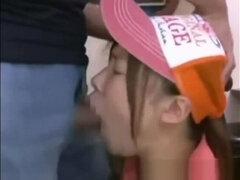 Aasialainen, Tyttö, Suihinotto, Ryhmäseksiä polvistuneen naisen kanssa, Spermashotti, Japanilainen, Squirting