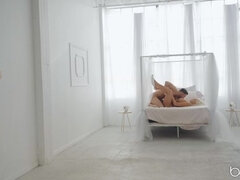 Americano, Bambino, Camera da letto, Facciale, Toccando, Imbavagliando, Punto di vista pov, Figa