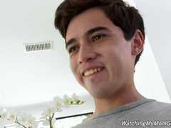 금발의, 크림파이, 머리카락이 많은, 라티나, 밀프, 조그마한