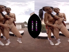 Peitos grandes, Hd, Latina, Lésbica, Realidade, Ruivoa, Apertar, Tetas