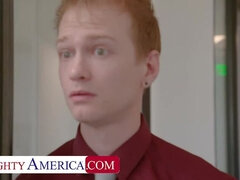 NAUGHTY AMERICA Syren De Mer gets hard cock at the office