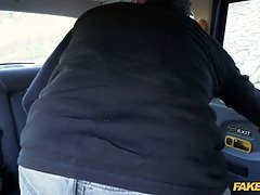 Olivia Stark's curvy Spanish ass gets pounded hard by a hung stranger in a fake taxi