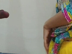 Desi Indian Wife Desperately Wanted to Get Hard Fuck so She Did Hot Blowjob for Hard Fuck but... with Hindi Audio