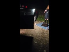 Busty Redhead Hotwife Dogging Gangbang - Outdoor Cum in Mouth Adventure