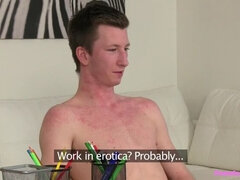 Beautiful agents perfect pussy gets creampied by eager stud