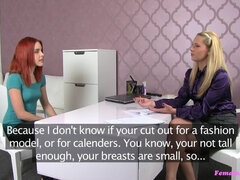 Femmina, Lesbica, Leccata, Ufficio, Figa