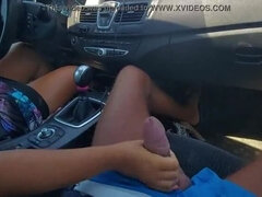 Amateur, Negro, Coche, Pareja, Familia, Público, Coño, Madrastra