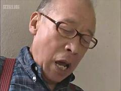 Sexy Skinny Wife Kyoko Kasumi Fucks Japanese Old Man Shigeo Tokuda for Taking Her Private Pictures