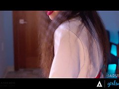 Stora tuttar, Fingering, Lesbisk, Slick, Milf, Fitta, Verklighet, Trekant