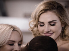 Blondynka, Obciąganie, Wytrysk, Dziewczyna, Hd, Bielizna, Cipka, Pończochy