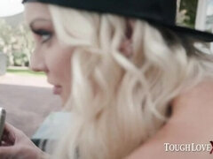 Dietro la scena, Bionda, Pisello, Da dietro, Hardcore, Hd, Tacchi, Figa