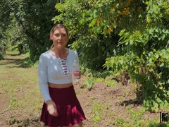 Amateur, Rubia, Mamada, Polla, Al aire libre, Pov, Nalgadas, Adolescente